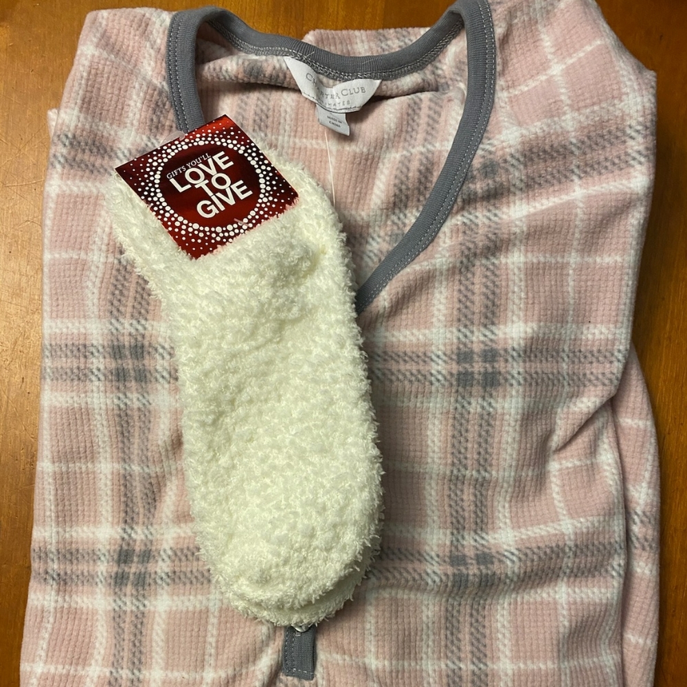 Charter Club Flannel Night shirt/w socks